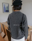 18a55 Basic cashmere polo sweater