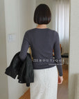 18a37 Cashmere knit top