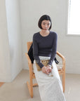 18a37 Cashmere knit top