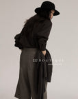 18q14 Basic high-waist wool culottes