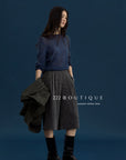 18q14 Basic high-waist wool culottes