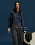 18q14 Basic high-waist wool culottes