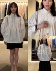 17a54 Basic plain cotton shỉrt