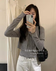 17a53 /Basic knit layering top