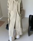 17a64 Basic trench coat with waist belt