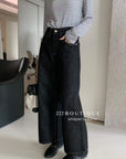 17Q37 Basic straight-leg jeans