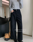 17Q37 Basic straight-leg jeans