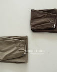 17q35 Khaki-panel baggy jeans