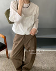 17a57 White layered silk top set