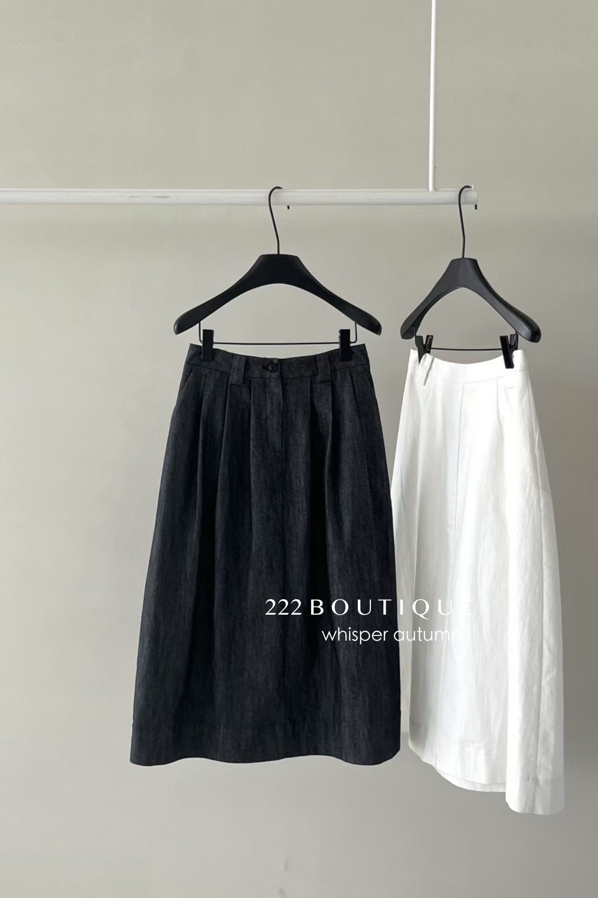 17v6 Khaki wool skirt