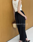 13q48 Lightweight cropped pants for summer