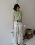 13q48 Lightweight cropped pants for summer