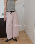 13q48 Lightweight cropped pants for summer