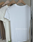 14a42 Minimalist plain tee