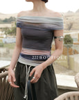 13a129 Off-shoulder top