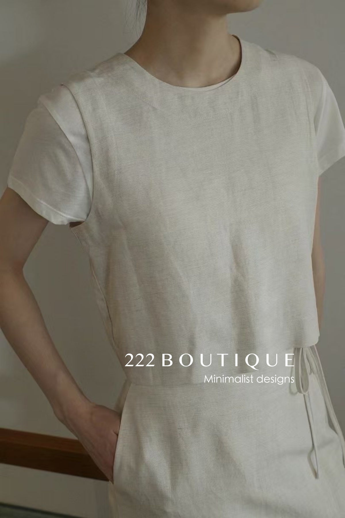 12A152 12V126 Matching Gilet and Long Skirt Set for Summer Days