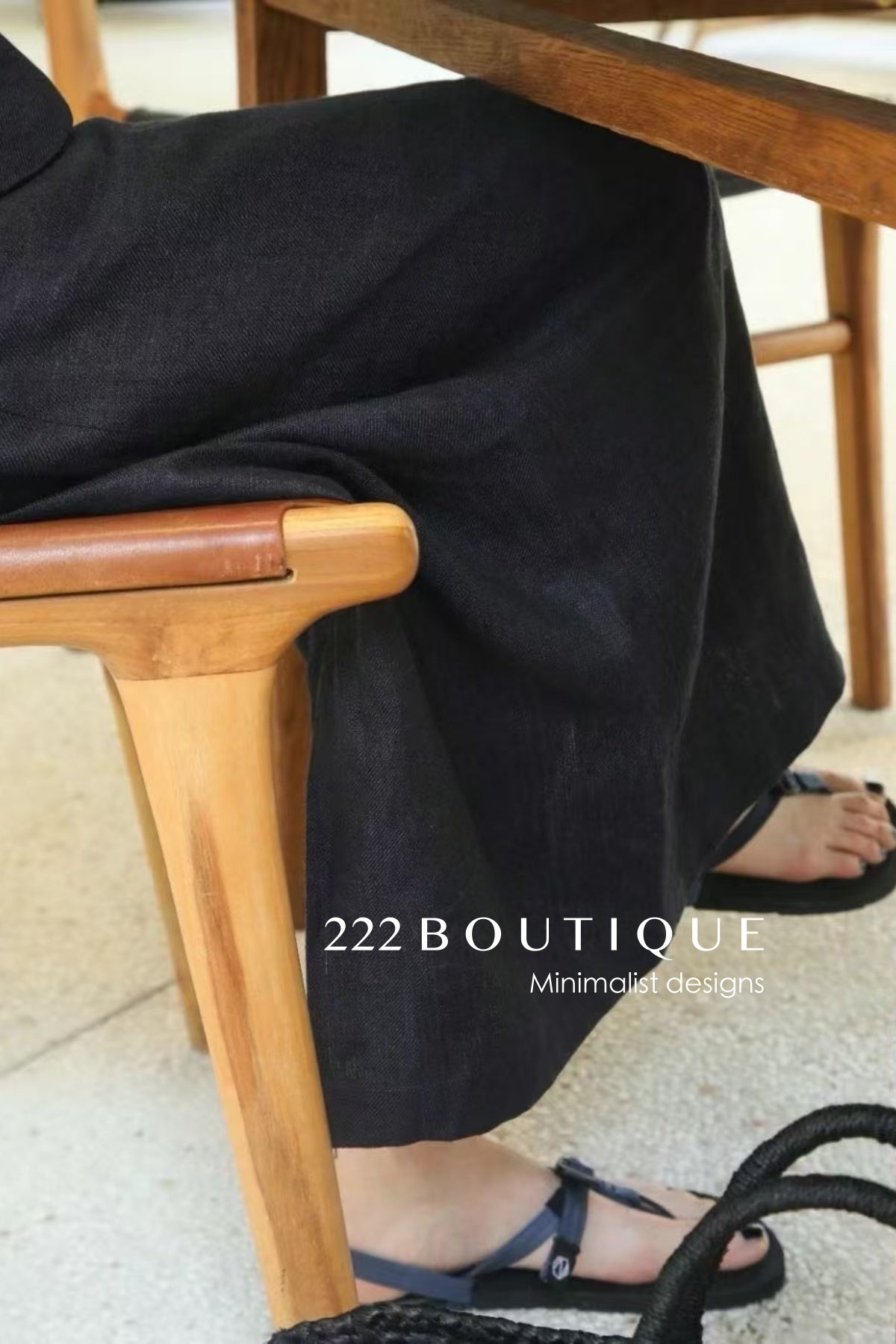 12A153 12V127 Minimal Vest and Long Skirt Set