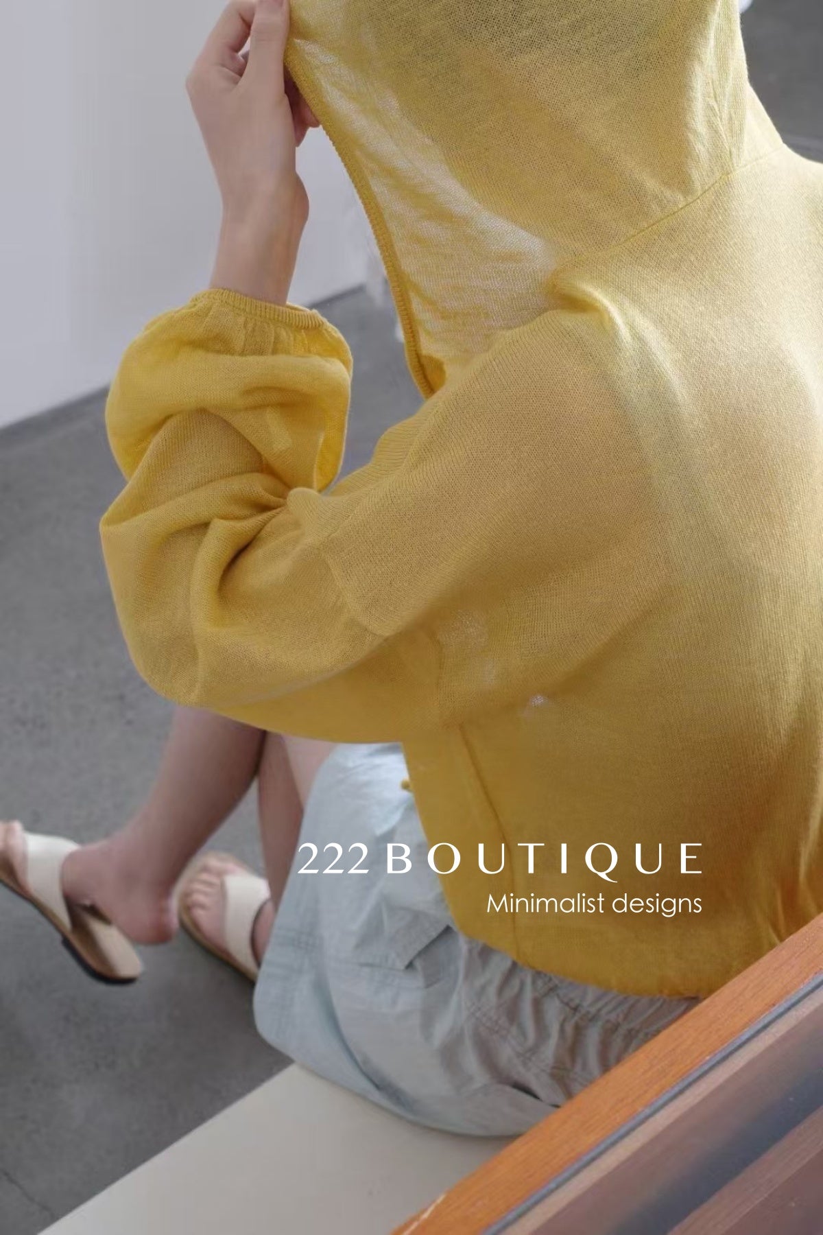 12a151- Lightweight Hooded Cardigan For Summer