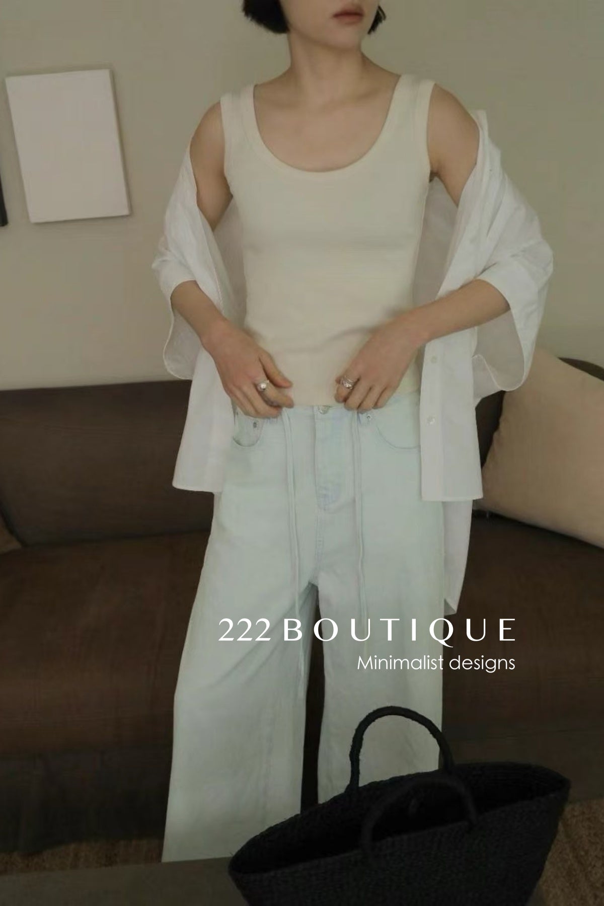 12Q55 Basic straight jeans