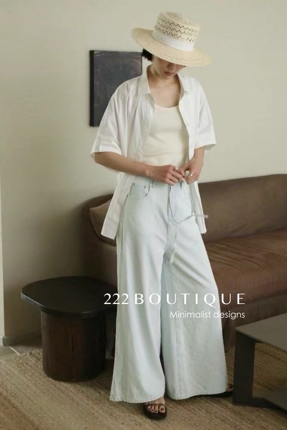 12Q55 Basic straight jeans