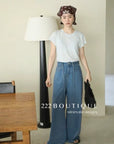 12Q55 Basic straight jeans