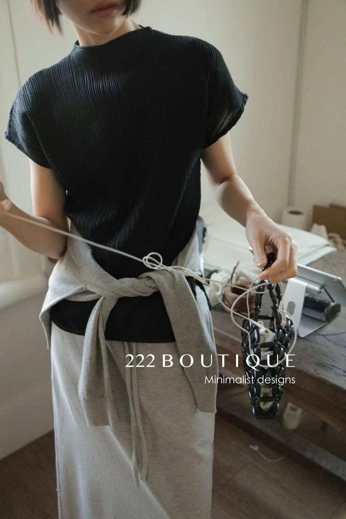 12A71 Lightweight High-neck Tee