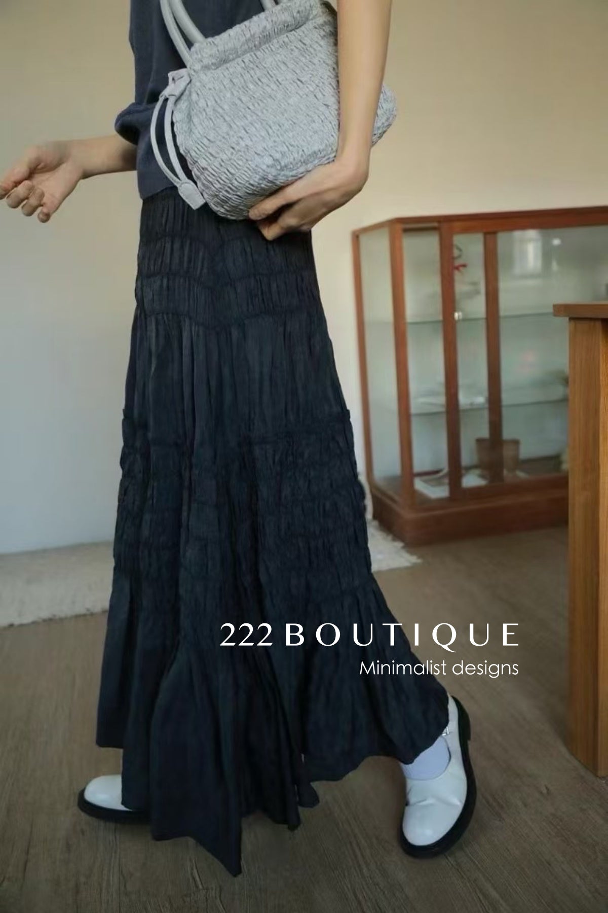 12V125 - Silk Tiered Skirt