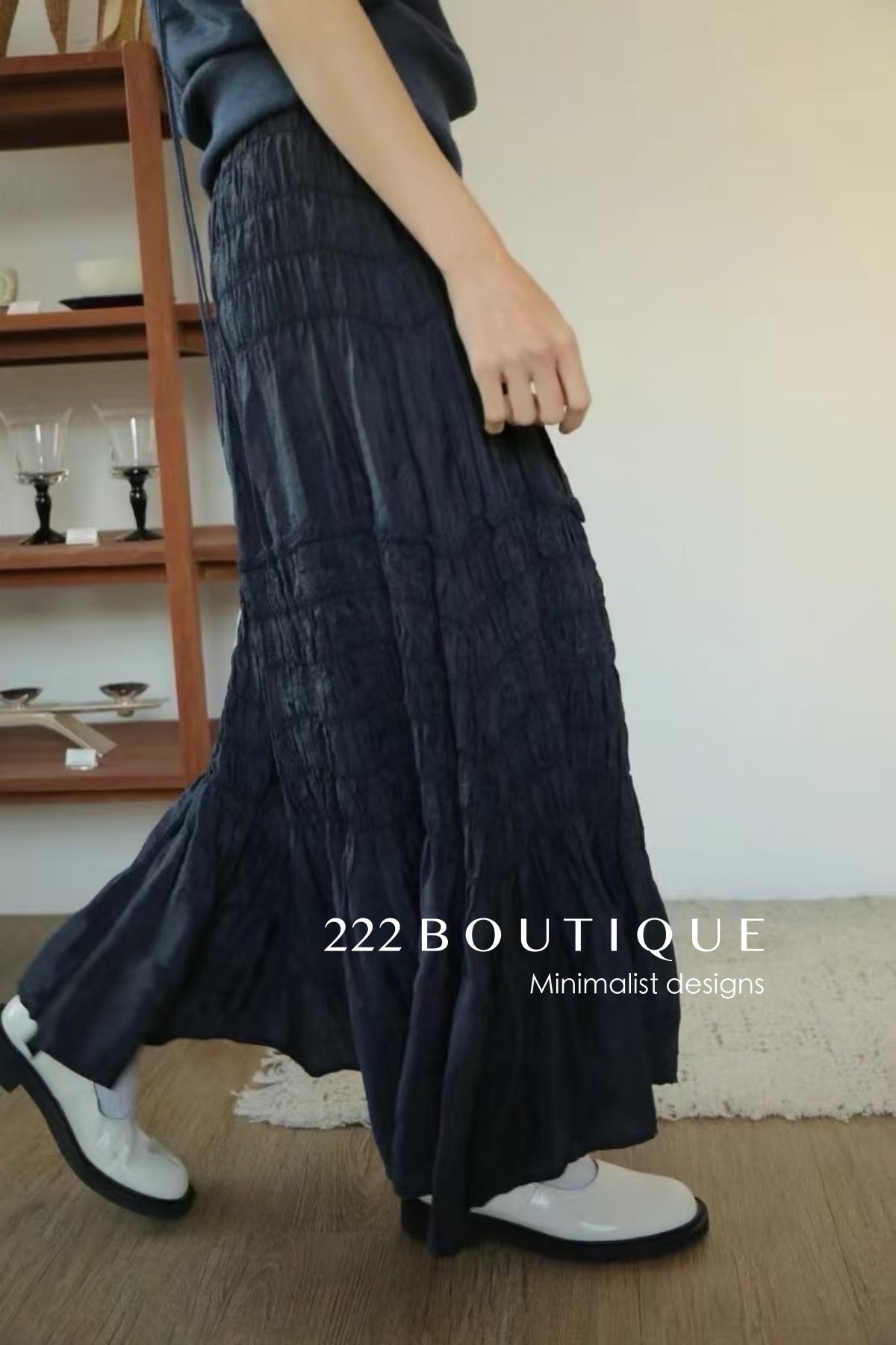 12V125 - Silk Tiered Skirt