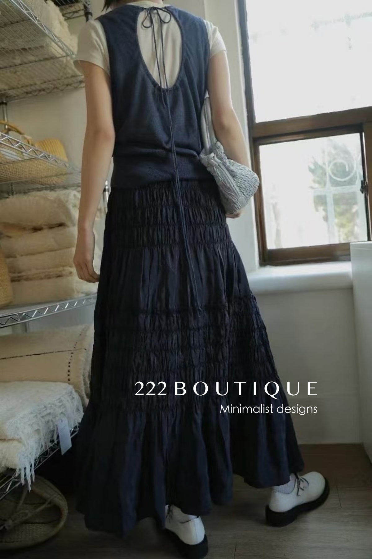 12V125 - Silk Tiered Skirt