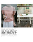 12q74 Short-sleeve knit top