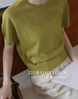 12q74 Short-sleeve knit top