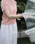 12q74 Short-sleeve knit top