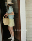 12q74 Short-sleeve knit top