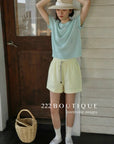 12q74 Short-sleeve knit top