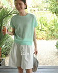 12q74 Short-sleeve knit top