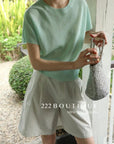 12q74 Short-sleeve knit top