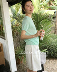 12q74 Short-sleeve knit top