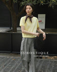 12q74 Short-sleeve knit top