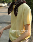 12q74 Short-sleeve knit top