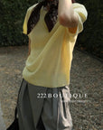 12q74 Short-sleeve knit top