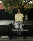 12q74 Short-sleeve knit top