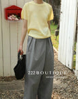 12q74 Short-sleeve knit top