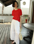 12q74 Short-sleeve knit top