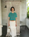 12q74 Short-sleeve knit top