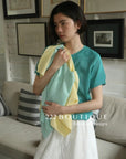 12q74 Short-sleeve knit top