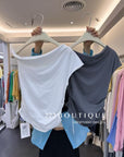 12a169 Draped Asymmetric Top – Soft Contour