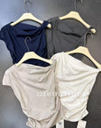 12a169 Draped Asymmetric Top – Soft Contour