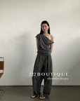 12a169 Draped Asymmetric Top – Soft Contour
