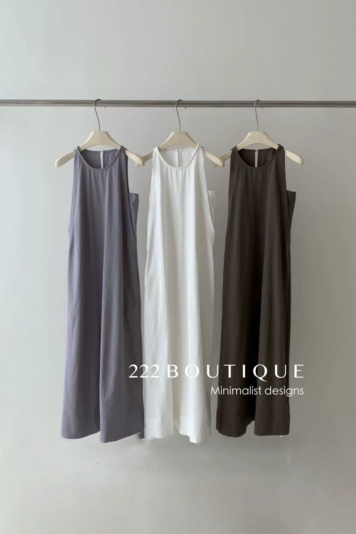 12v149 Sleeveless Flowy Dress – Refined Simplicity
