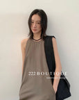 12v149 Sleeveless Flowy Dress – Refined Simplicity